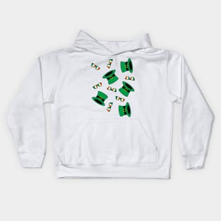 st. paddy's day shades and top hats Kids Hoodie